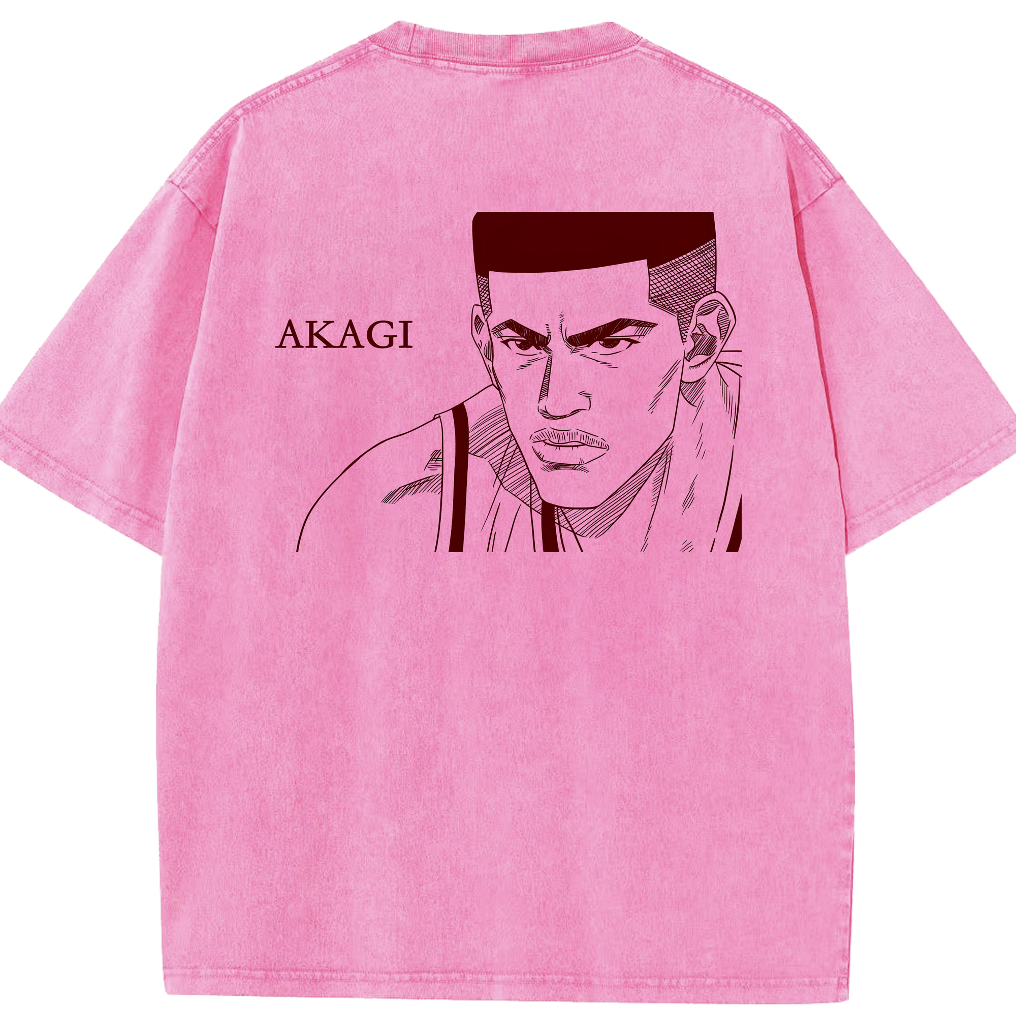 （画像用） SLAM DUNK／スラムダンク 綿100% ヴィンテージ風 半袖Tシャツ（背面プリント）